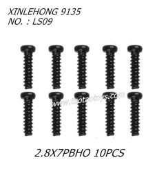 XINLEHONG 9135 Original Parts Round Headed Screw 2.8X7PBHO 10PCS LS09