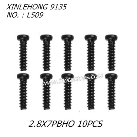 XINLEHONG 9135 Original Parts Round Headed Screw 2.8X7PBHO 10PCS LS09
