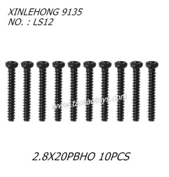 XINLEHONG 9135 Original Parts Round Headed Screw 2.8X20PBHO 10PCS LS12