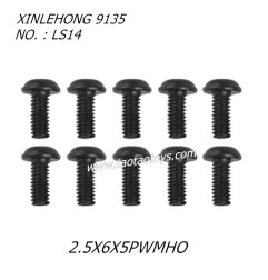 XINLEHONG 9135 Parts Round Headed Screw 2.5X6X5PWMHO 10PCS LS14