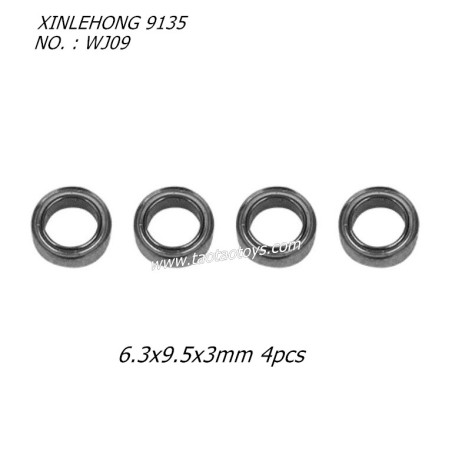 XINLEHONG 9135 Parts Bearing 6.3x9.5x3mm 4pcs WJ09