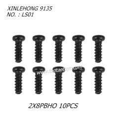 XINLEHONG 9135 Original Parts Round Headed Screw 2X8PBHO 10PCS LS01
