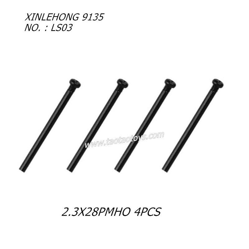 XINLEHONG 9135 Original Parts Round Headed Screw 2.3X28PMHO 10PCS LS03