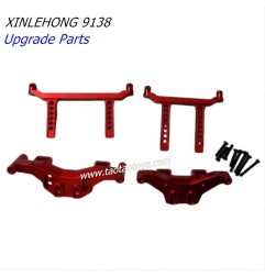 XINLEHONG TOYS 9138 Upgrade Parts Metal front and rear car shell bracket Red-2