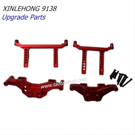 XINLEHONG TOYS 9138 Upgrade Parts Metal front and rear car shell bracket Red-2