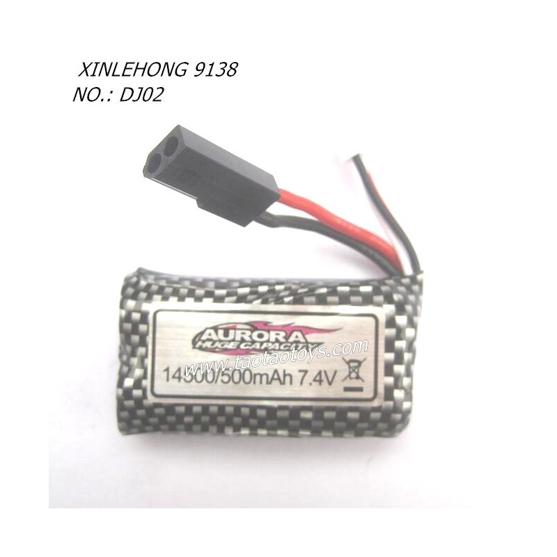 XINLEHONG TOYS 9138 Parts Battery 7.4V 500mAh 30-DJ02