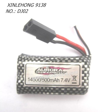 XINLEHONG TOYS 9138 Parts Battery 7.4V 500mAh DJ02