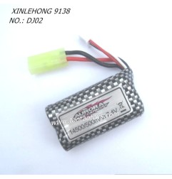 XINLEHONG TOYS 9138 Parts Battery 7.4V 500mAh 30-DJ02 green-2