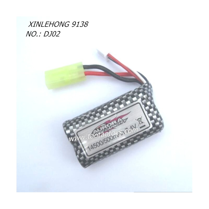 XINLEHONG TOYS 9138 Parts Battery 7.4V 500mAh 30-DJ02
