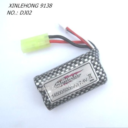 XINLEHONG TOYS 9138 Parts Battery 7.4V 500mAh 30-DJ02 green-2