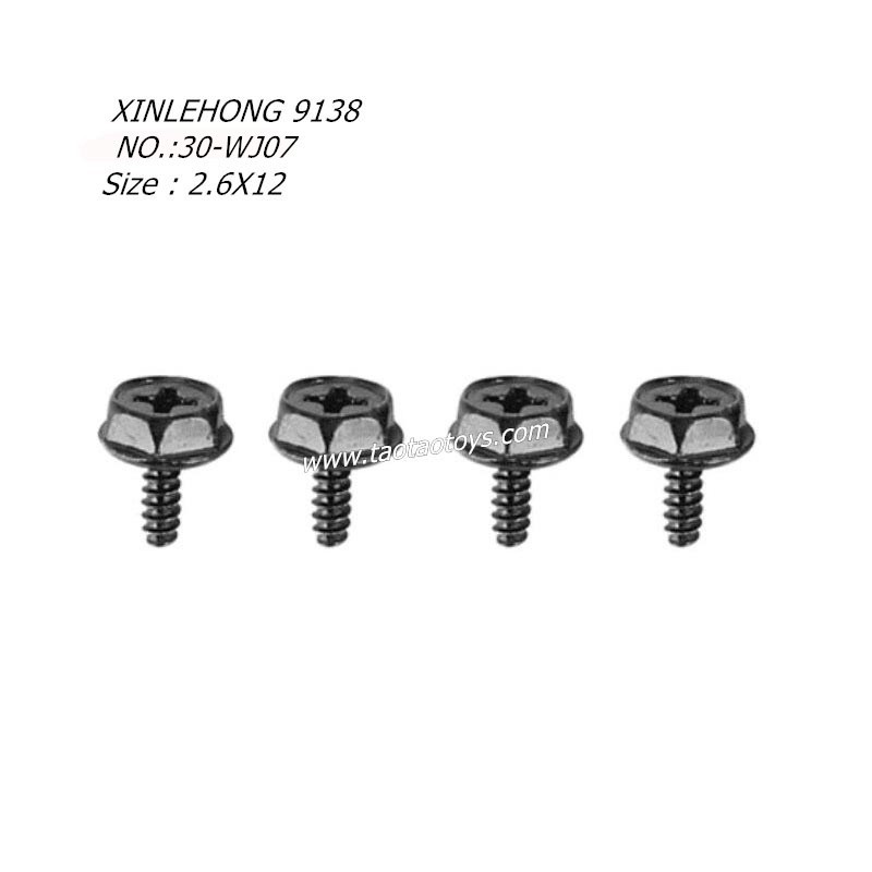 XINLEHONG 9138 Original Parts Locknut 2.6X12 30-WJ07