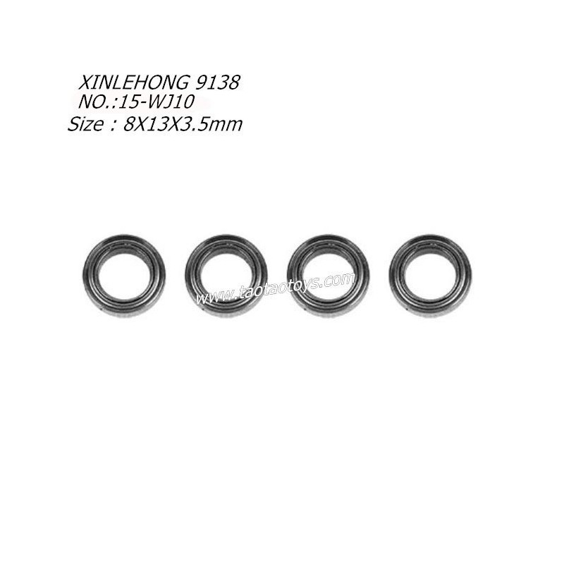 XINLEHONG 9138 Original Parts Bearing 8X13X3.5mm 4pcs 15-WJ10