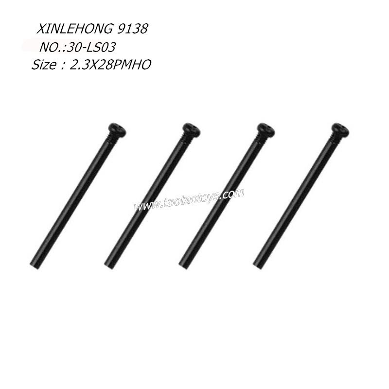 XINLEHONG 9138 Original Parts Round Headed Screw 2.3X28PMHO 4PCS 30-LS03