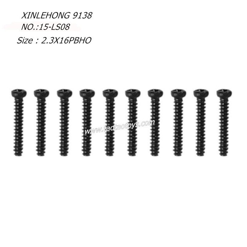 XINLEHONG 9138 Original Parts Round Headed Screw 2.3X16PBHO 10PCS 15-LS08