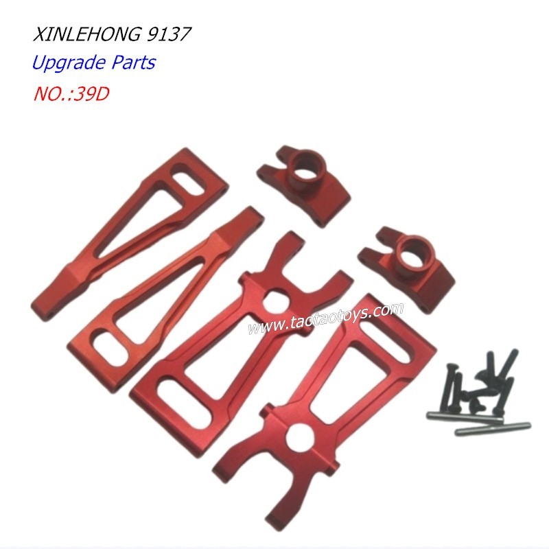 XINLEHONG TOYS 9137 Upgrade Parts Rear Swing Arm set 39D red