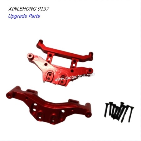 XINLEHONG TOYS 9137 Upgrade Parts Metal Shock Proof Plank+Front Shell Bracket red