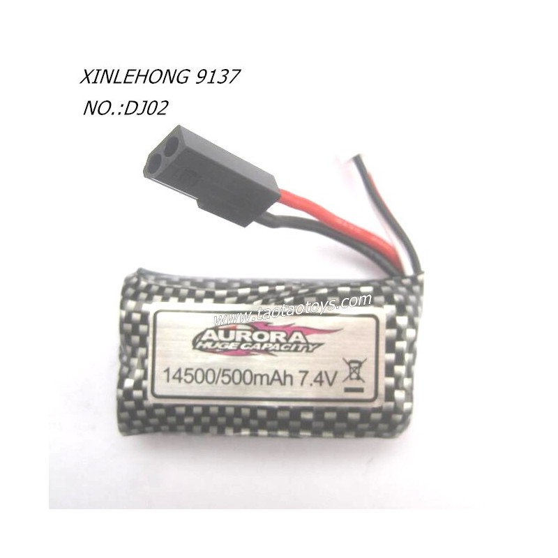XINLEHONG TOYS 9137 Parts Battery 7.4V 500mAh 30-DJ02