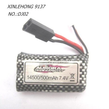 XINLEHONG TOYS 9137 Parts Battery 7.4V 500mAh 30-DJ02