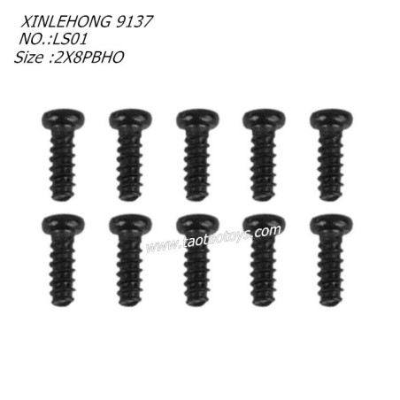 XINLEHONG 9137 Original Parts Round Headed Screw 2X8PBHO 10PCS 30-LS01
