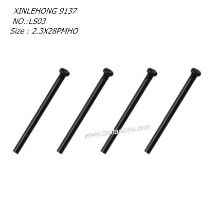 XINLEHONG 9137 Original Parts Round Headed Screw 2.3X28PMHO 4PCS 30-LS03