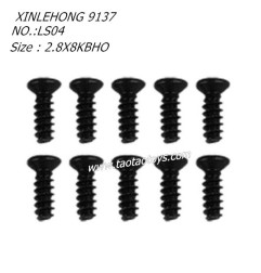 XINLEHONG 9137 Original Parts Countersunk Head Screw 2.8X8KBHO 10PCS 30-LS04