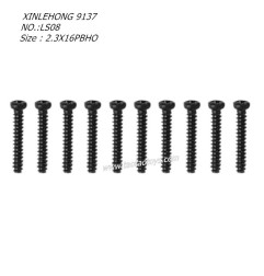 XINLEHONG 9137 Original Parts Round Headed Screw 2.3X16PBHO 10PCS 15-LS08