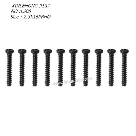 XINLEHONG 9137 Original Parts Round Headed Screw 2.3X16PBHO 10PCS 15-LS08