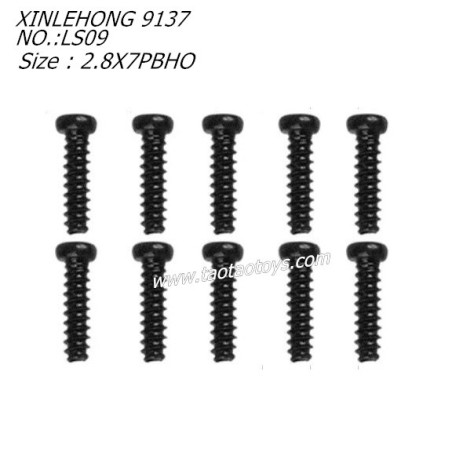 XINLEHONG 9137 Original Parts Round Headed Screw 2.8X7PBHO 10PCS 15-LS09