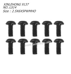XINLEHONG TOYS 9137 Original Parts Round Headed Screw 2.5X6X5PWMHO 10PCS 15-LS14