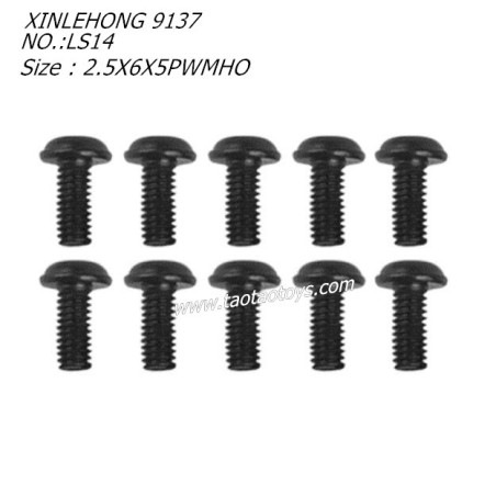 XINLEHONG TOYS 9137 Original Parts Round Headed Screw 2.5X6X5PWMHO 10PCS 15-LS14