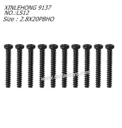 XINLEHONG 9137 Original Parts Round Headed Screw 2.8X20PBHO 10PCS 15-LS12