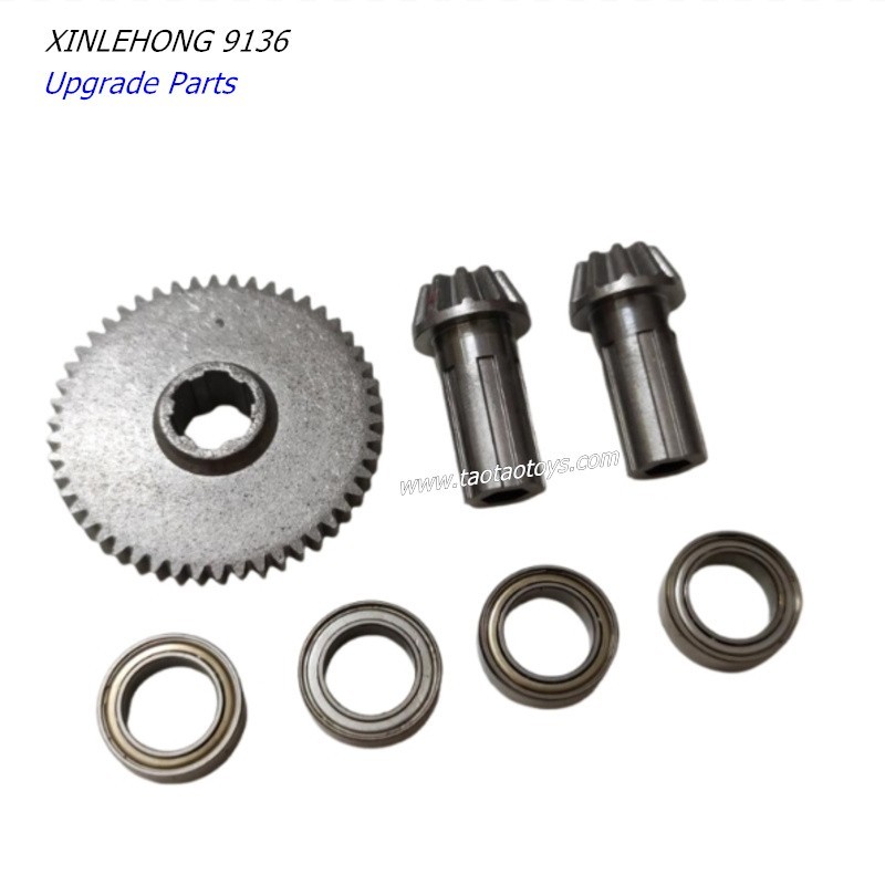 XINLEHONG 9136 Upgrade Parts Metal Spure Gear 1 set silver