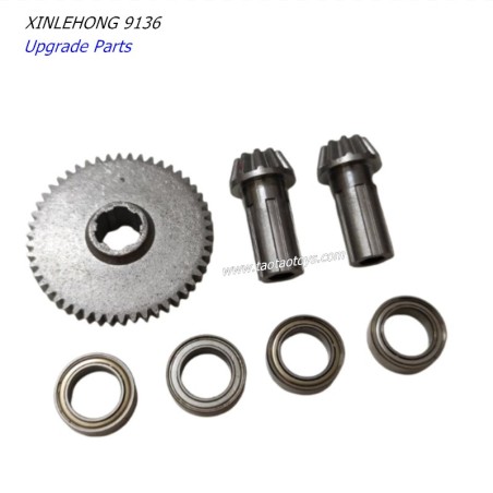 XINLEHONG 9136 Upgrade Parts Metal Spure Gear 1 set silver