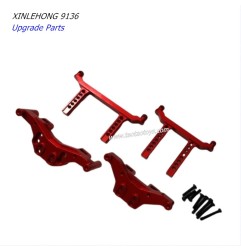 XINLEHONG 9136 Upgrade Parts Metal Front and Rear Car Shell Bracket Red-1