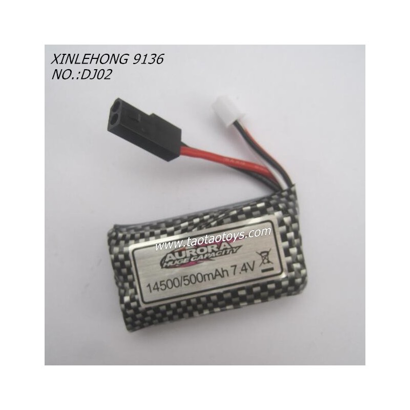 XINLEHONG 9136 Original Parts Battery 7.4V 500mAh 30-DJ02