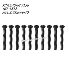 XINLEHONG TOYS 9136 Parts Round Headed Screw 2.8X20PBHO 10PCS 15-LS12
