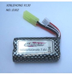 XINLEHONG TOYS 9130 Original Parts Battery 7.4V 500mAh 30-DJ02 Green Plug-2