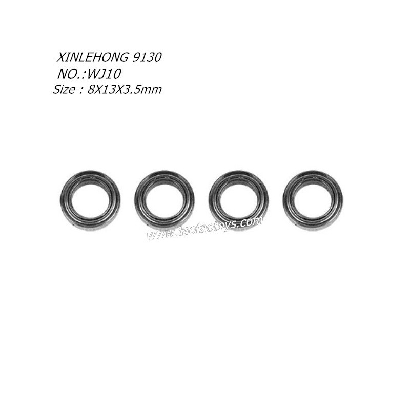 XINLEHONG 9130 Parts Bearing 8X13X3.5mm 4pcs 15-WJ10