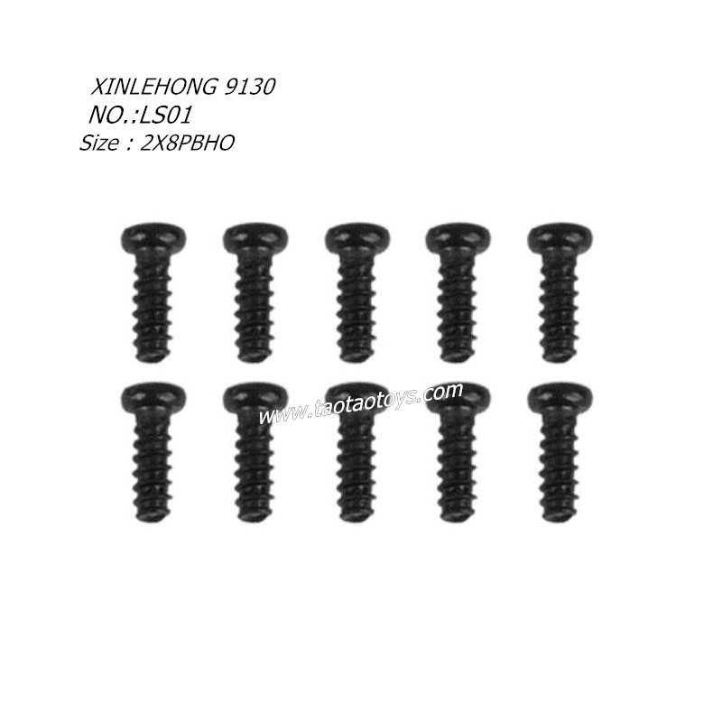 XINLEHONG 9130 Parts Round Headed Screw 2X8PBHO 10PCS 30-LS01