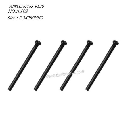 XINLEHONG 9130 Parts Round Headed Screw 2.3X28PMHO 4PCS 30-LS03