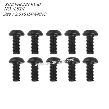 XINLEHONG 9130 Parts Round Headed Screw 2.5X6X5PWMHO 10PCS 15-LS14
