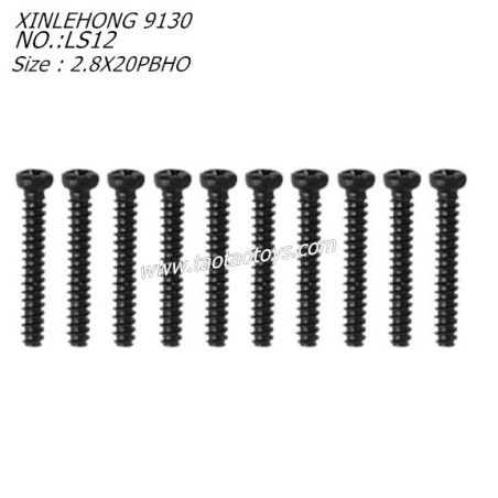 XINLEHONG 9130 Parts Round Headed Screw 2.8X20PBHO 10PCS 15-LS12