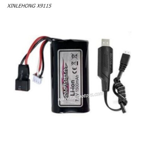 XINLEHONG X9115 Parts 7.4V 1500mAh Battery and Charger
