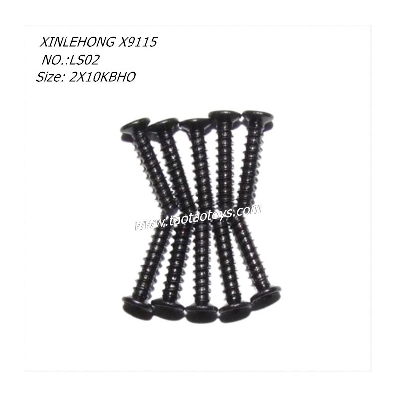 XINLEHONG X9115 RC CAR Parts Countersunk Head Screws 2X10KBHO 15-LS02