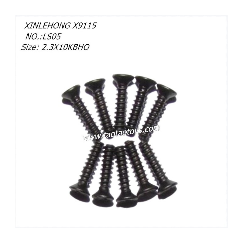 XINLEHONG X9115 RC CAR Parts Countersunk Head Screw 2.3X10KBHO 15-LS05