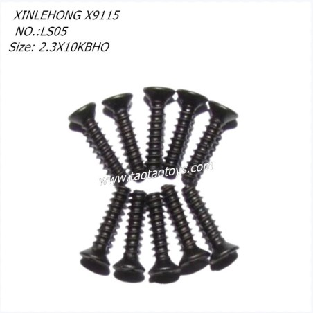 XINLEHONG X9115 RC CAR Parts Countersunk Head Screw 2.3X10KBHO 15-LS05