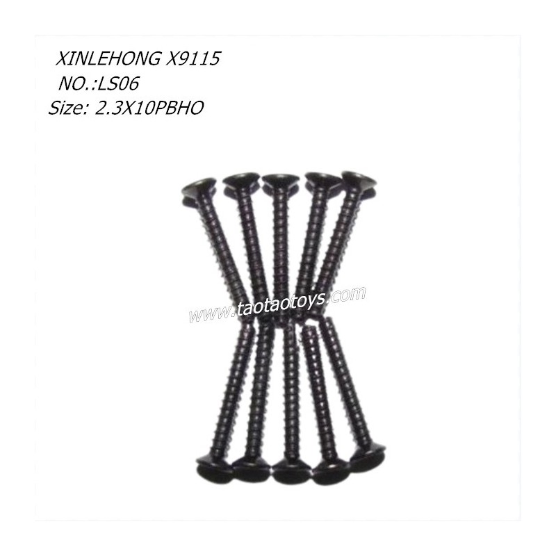 XINLEHONG X9115 RC CAR Parts Round Headed Screw 2.3X10PBHO 15-LS06