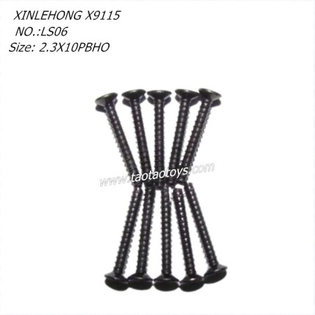 XINLEHONG X9115 RC CAR Parts Round Headed Screw 2.3X10PBHO 15-LS06