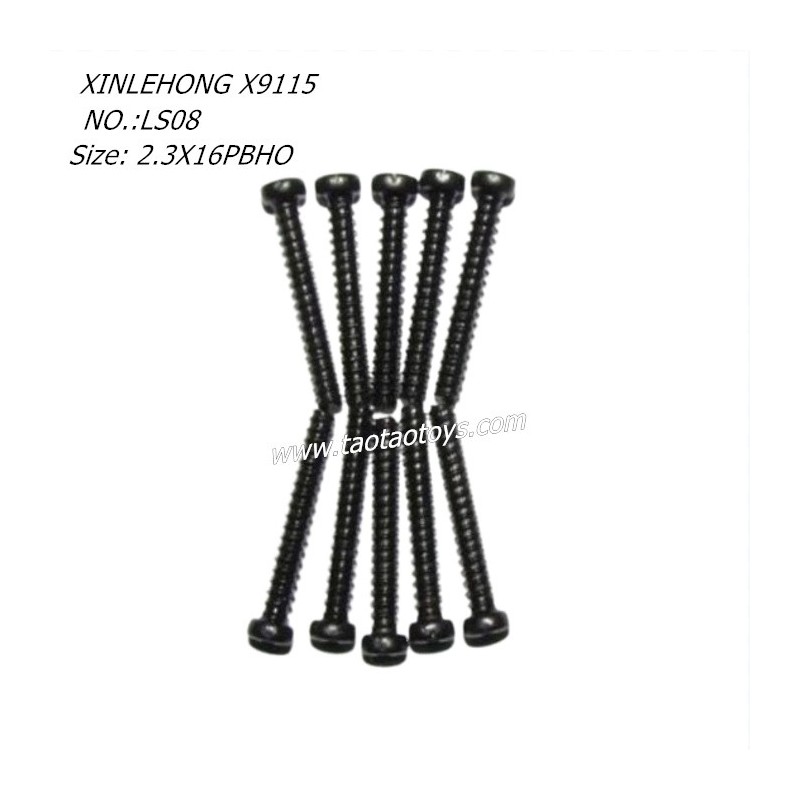 XINLEHONG X9115 Parts Round Headed Screw 2.3X16PBHO 15-LS08