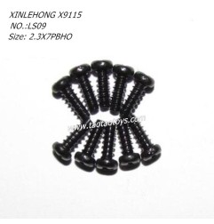 XINLEHONG X9115 Parts Round Headed Screw 2.6X7PBHO 15-LS09